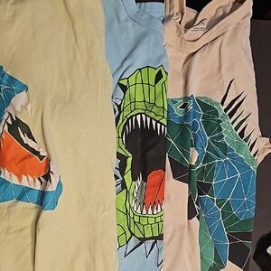 Lot of 3 Children place boys size 14 geometric shaped animal tees